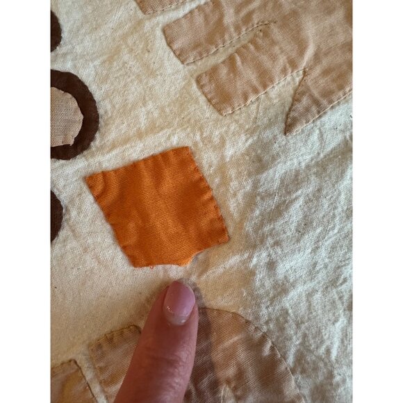 Hand-Embroidered Otomi Elephant Floral Patchwork Cotton Pillow Cover 17” Read - Picture 3 of 11